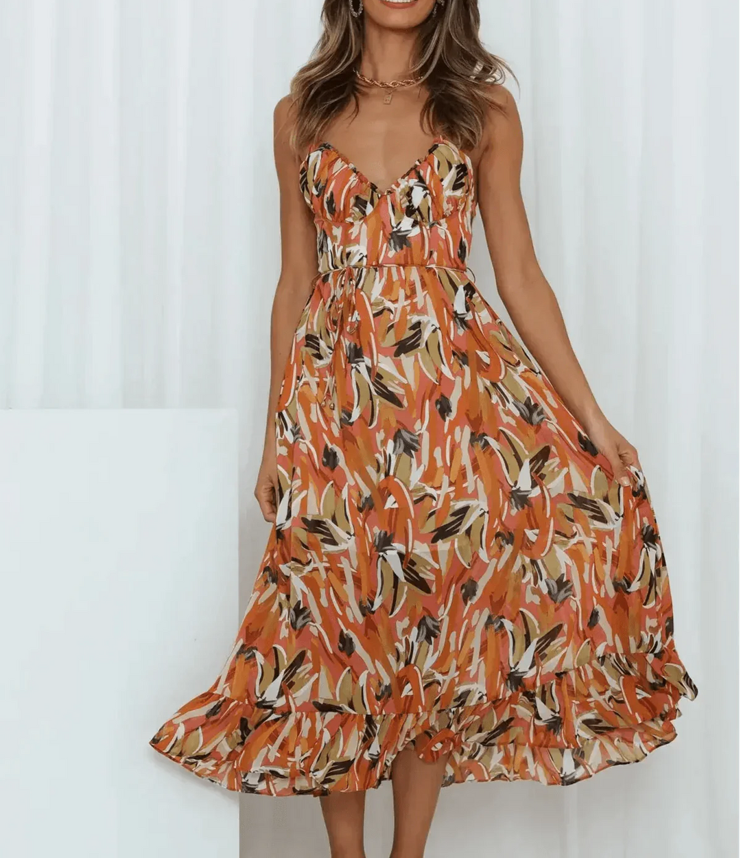Ternura™ | Vestido Midi en Color Vibrante