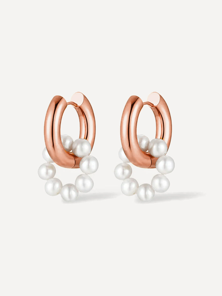 María Yasmin™ | Aros con Perlas