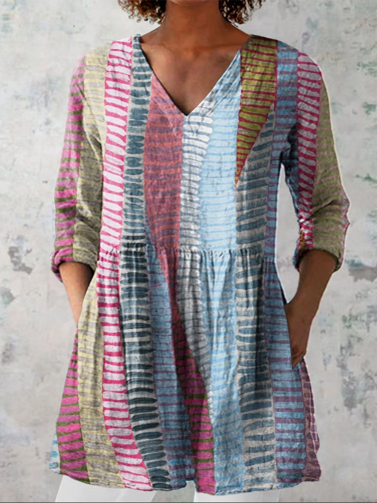 Jazmín™ | Blusa larga con diseño llamativo