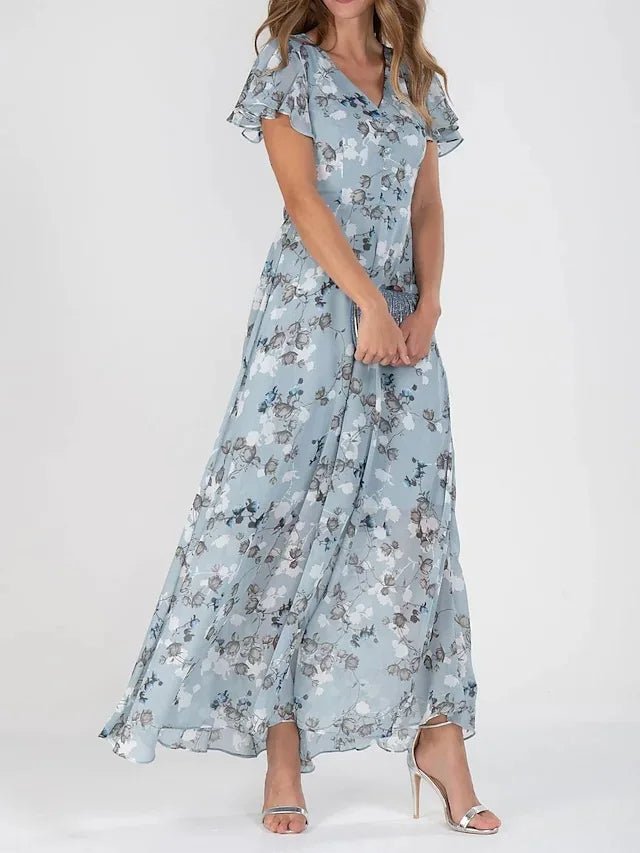 Paz™ | Vestido Largo con Estampado Floral