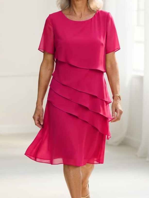 María Candela™ | Vestido elegante volante básico