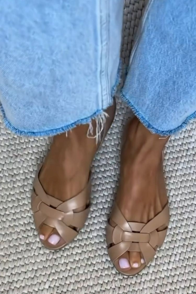 Cristina™ | Sandalias Trenzadas Naturales