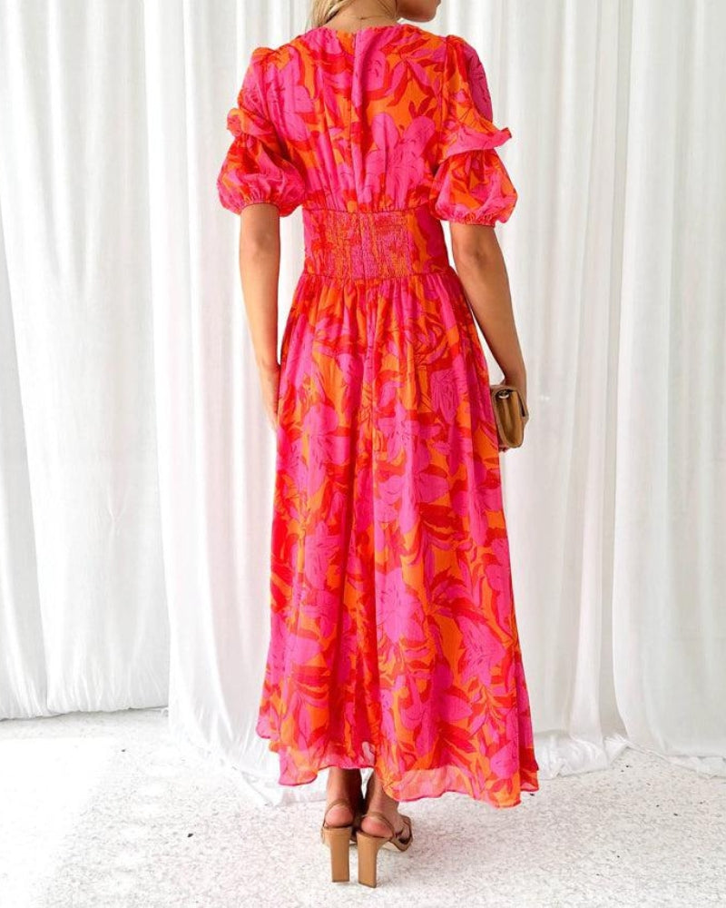 Zoraida™ | Vestido Maxi Brillo Solar