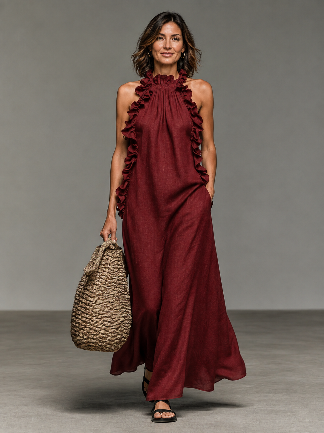 Leire™ | Vestido Maxi con Bolsillos