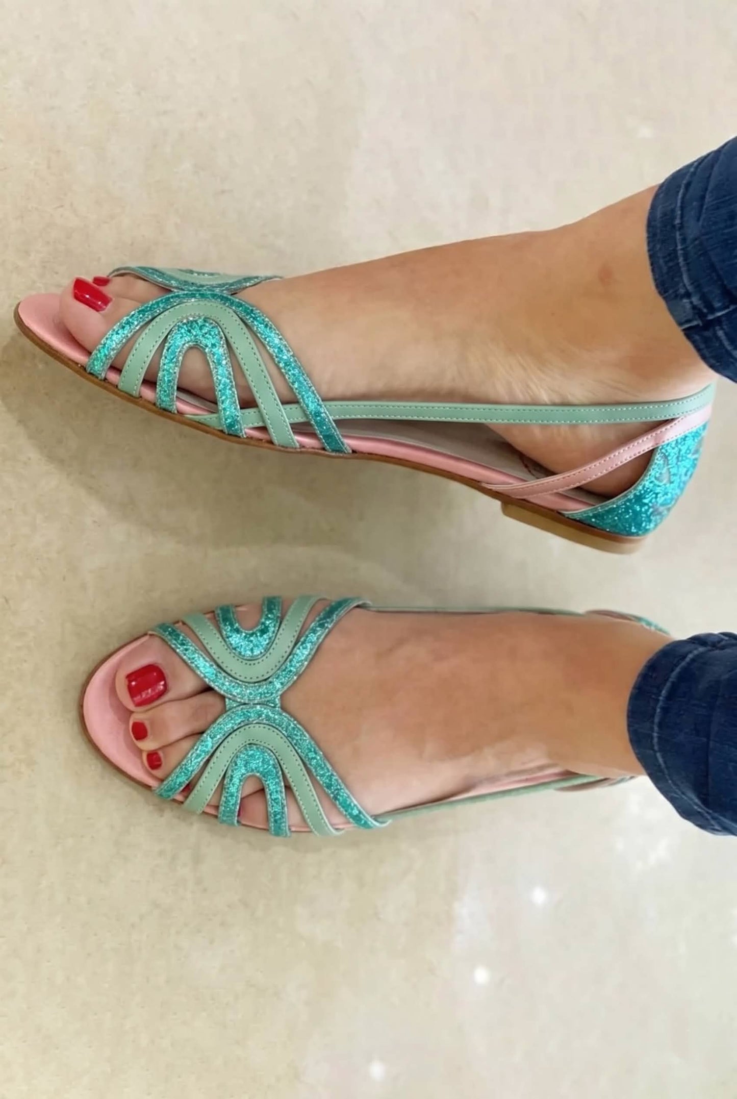 Tania™ | Sandalias Doradas Luz de Verano