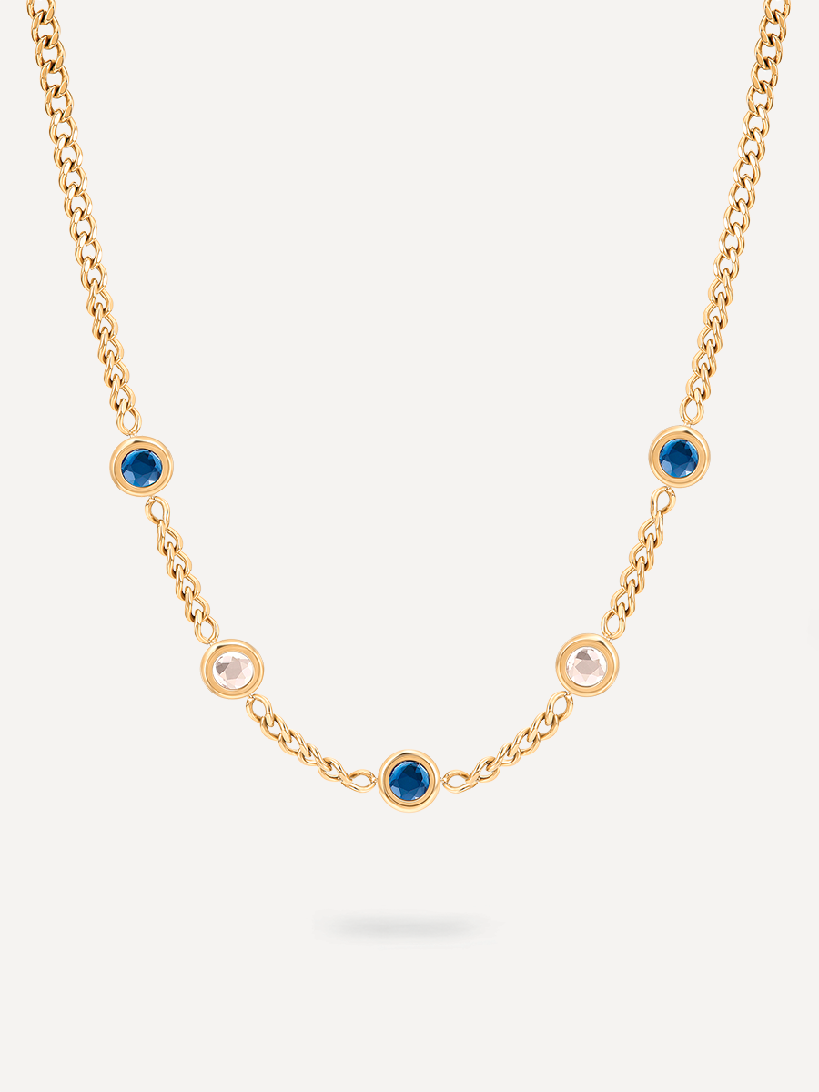 María Emma™ | Collar Dueto - Mar y Cielo
