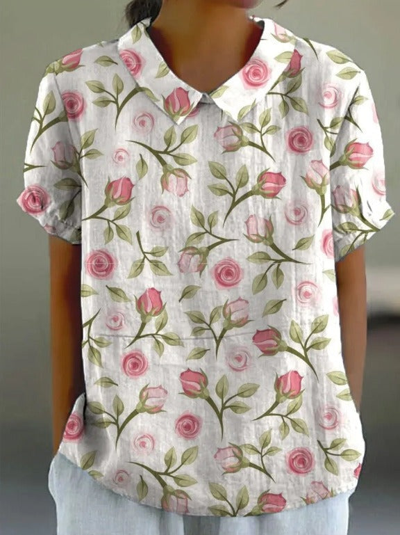 María Noelia™ | Blusa Floral Elegante y Cómoda