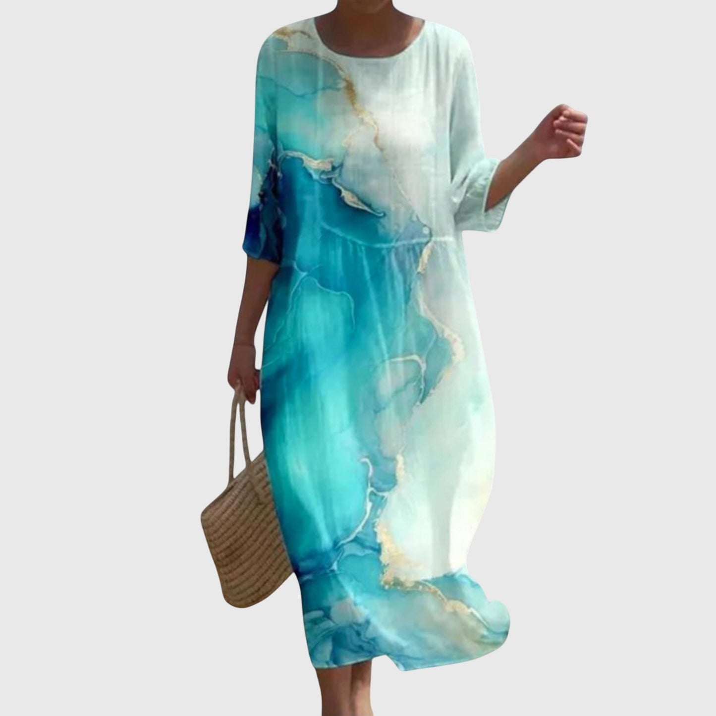 Vera™ | Elegante Vestido Maxi con Estampado Floral