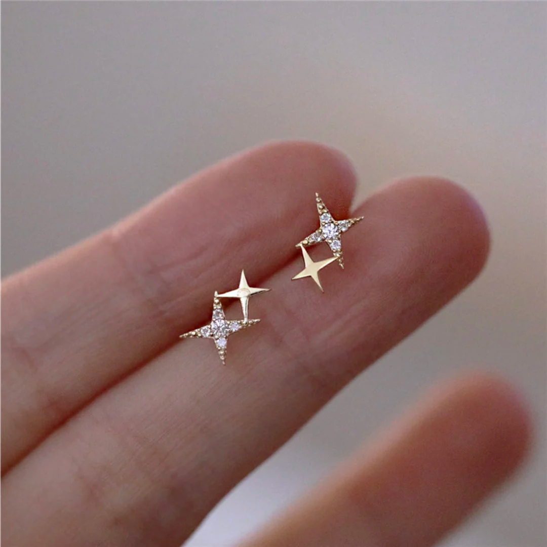 Kathrin – Pendientes estrellas brillantes