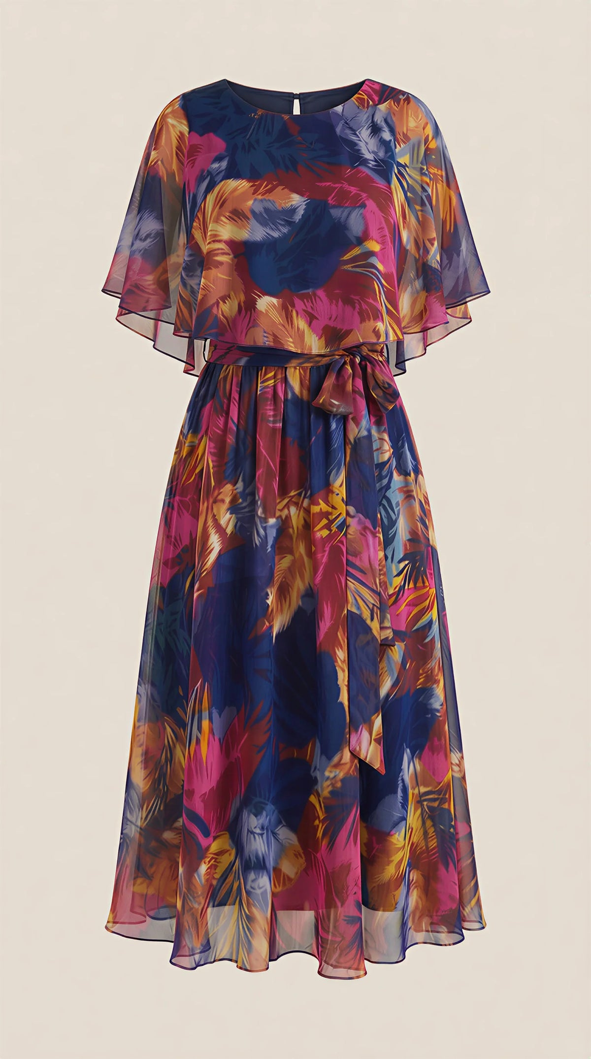 María Olivia™ | Precioso Vestido con Estampado Trópical