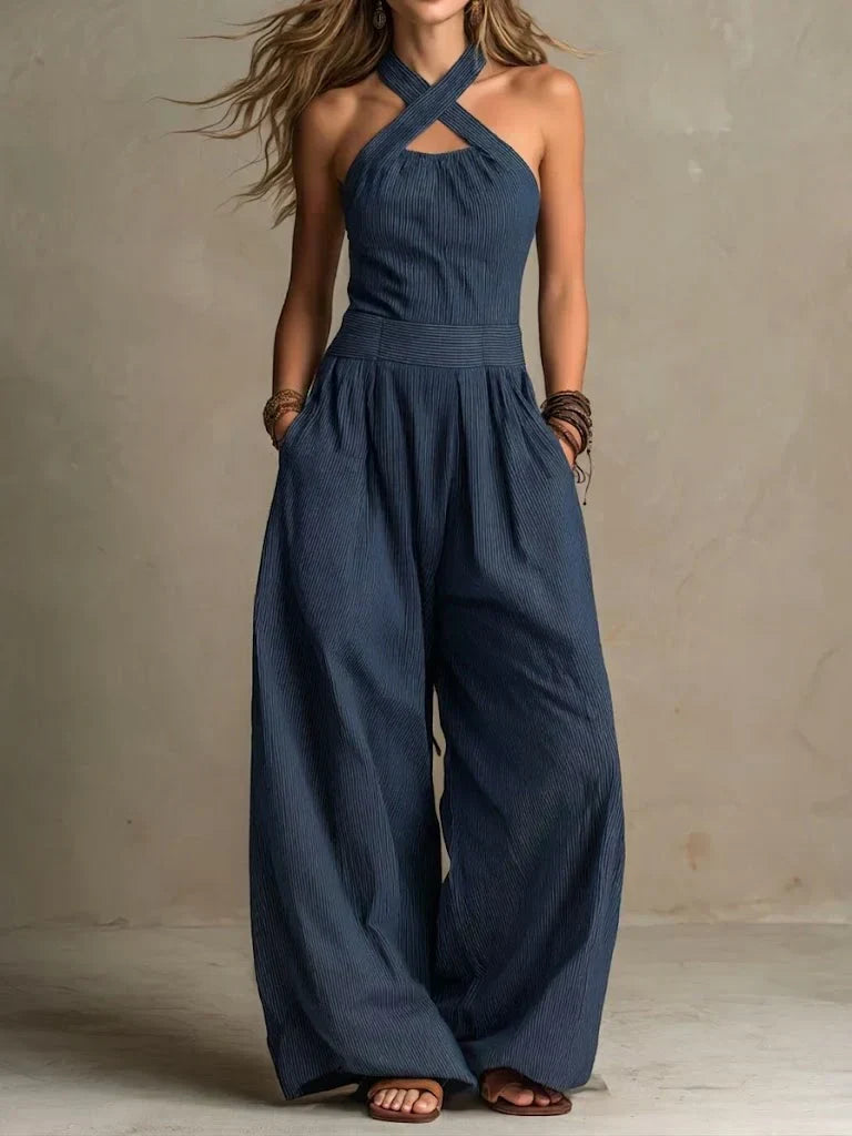 María Ramona™ | Mono Elegante Escote Cruzado