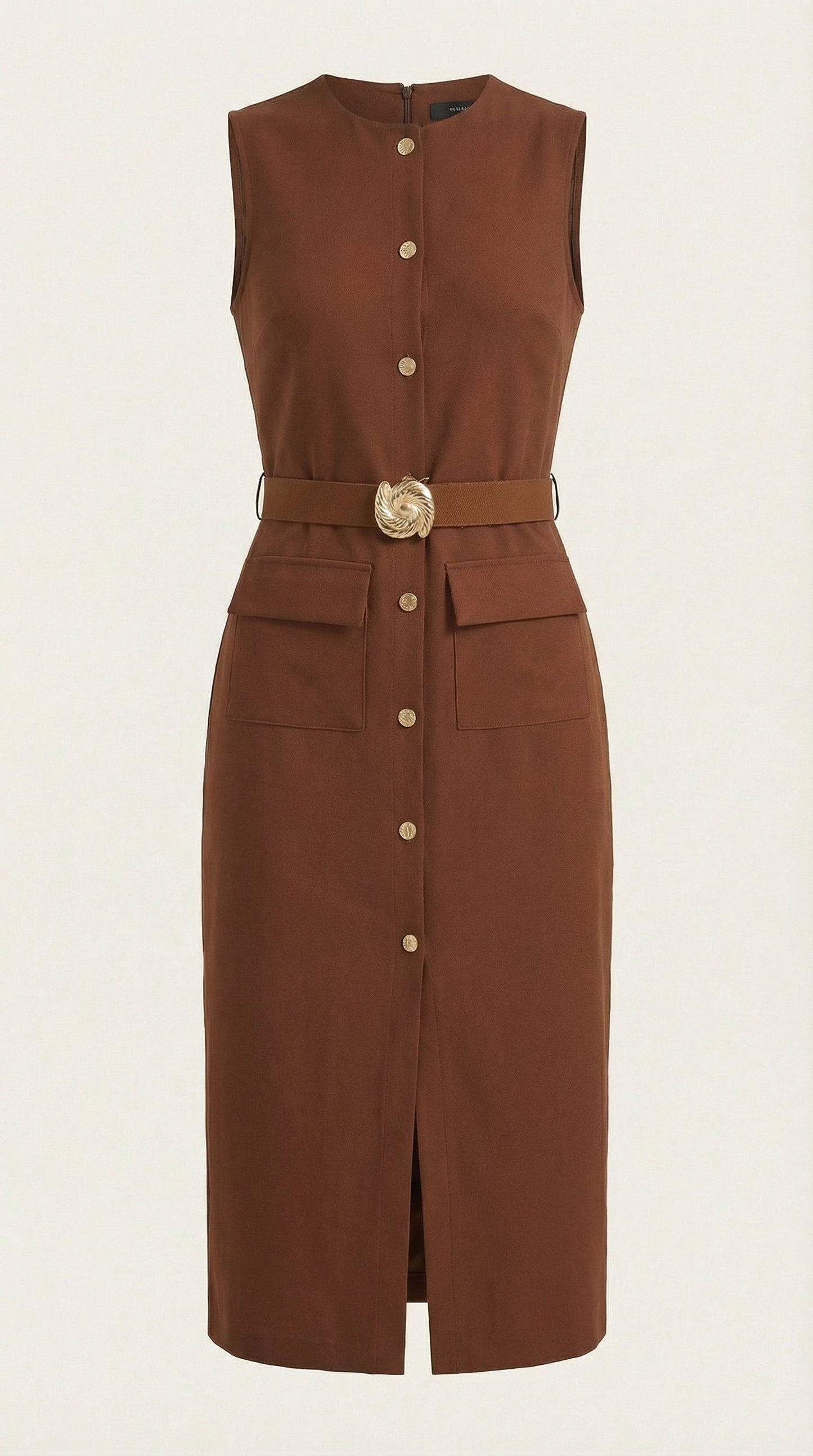 Ginevra™ | Vestido Midi con Detalles de Botones