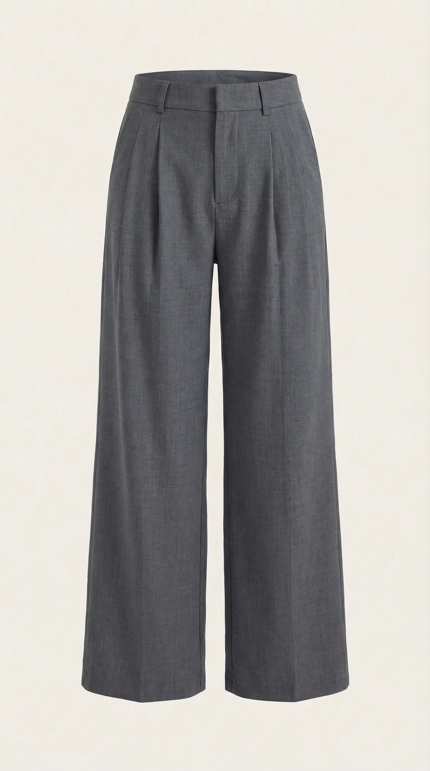 Rosa Aina™ | Pantalones Plisados de Cintura Alta Courtney