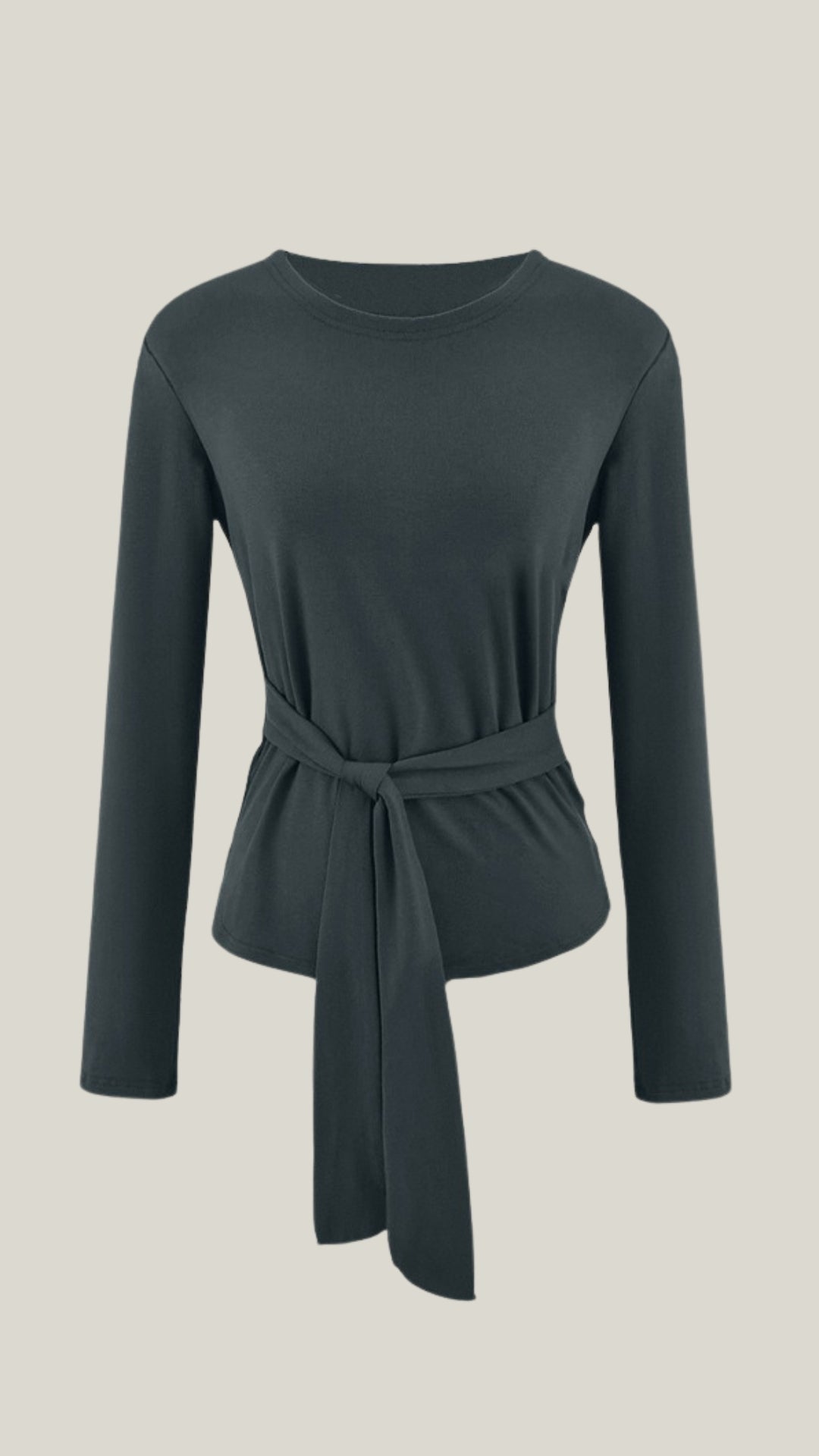 Ana Aina™ | Camiseta de Manga Larga Holly con Detalle de Nudo