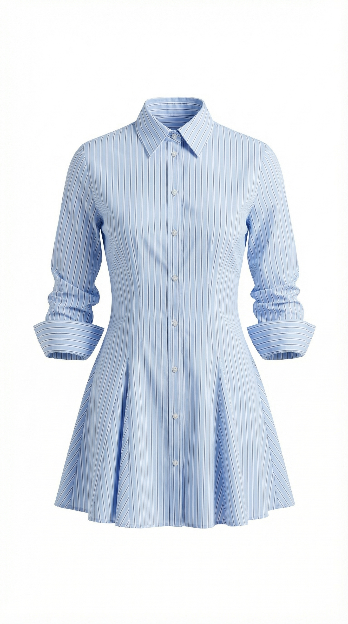 Ana Pureza™ | Vestido Camisero a Rayas Jeanette