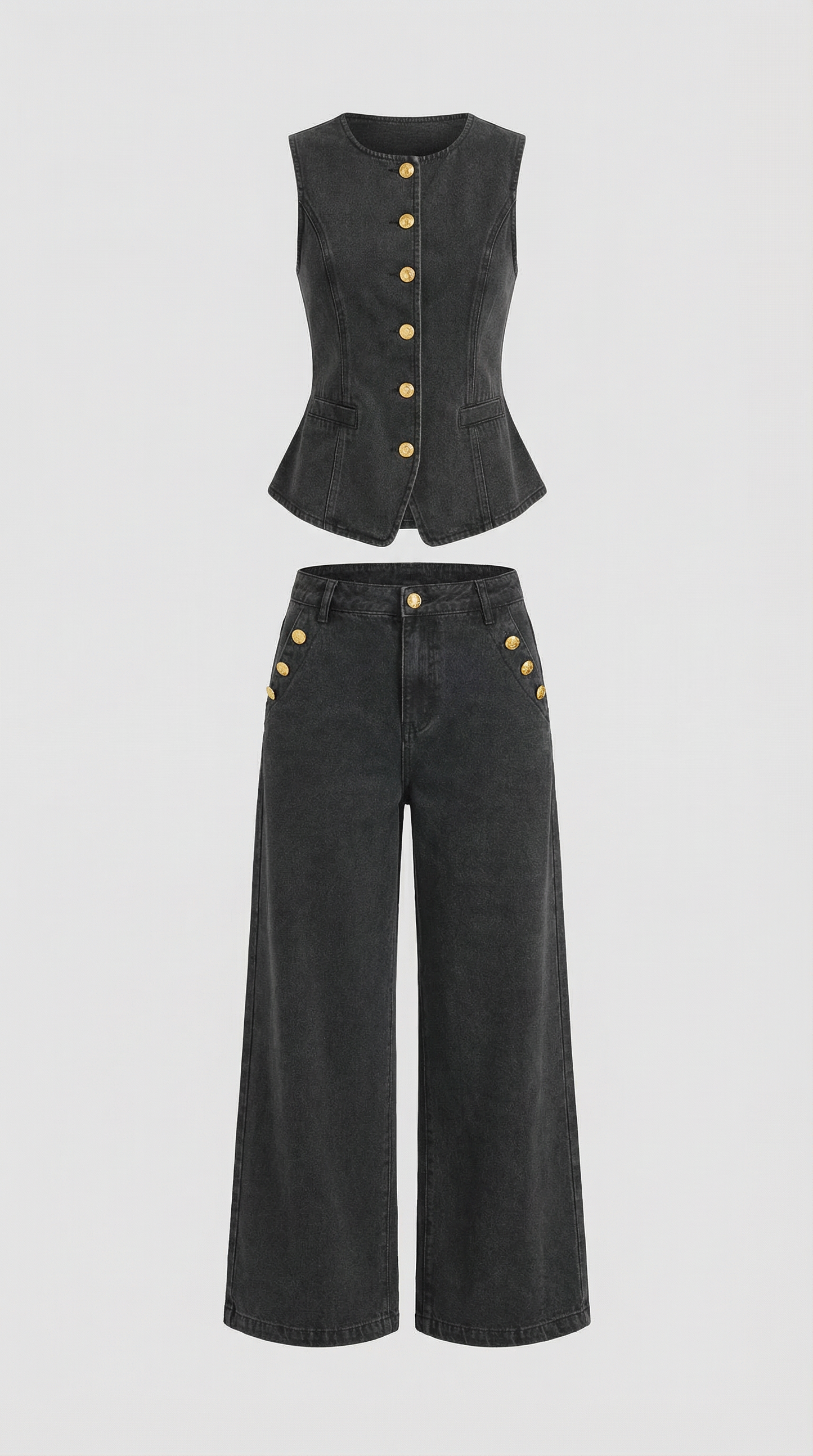 Roxane Pamela™ | Conjunto Rhonda de Algodón y Denim