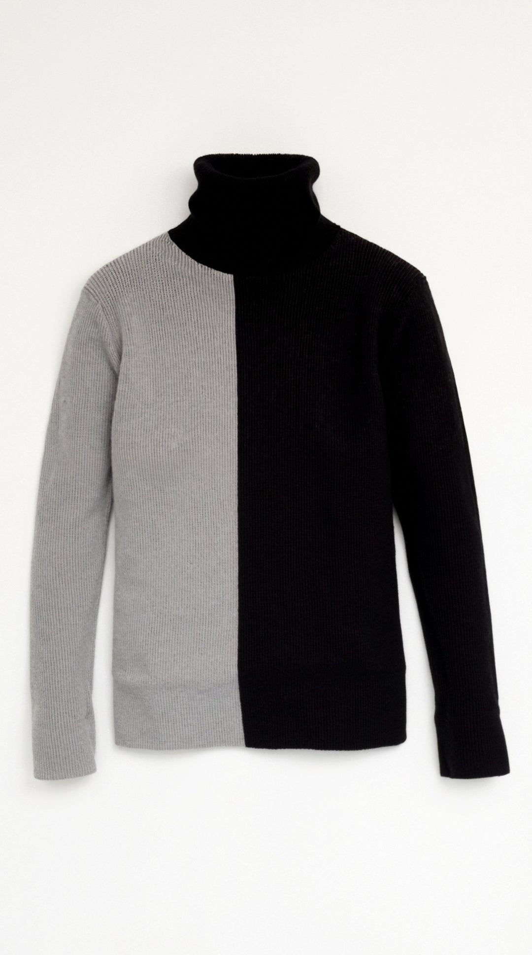 Emiliana Prudencia™ | Suéter de Cuello Alto con Diseño de Bloques