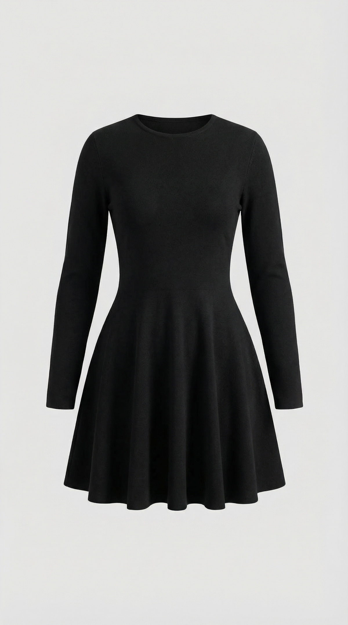 Ana Alcoy™ | Tiffany Mini Dress con Mangas Largas y Pliegues