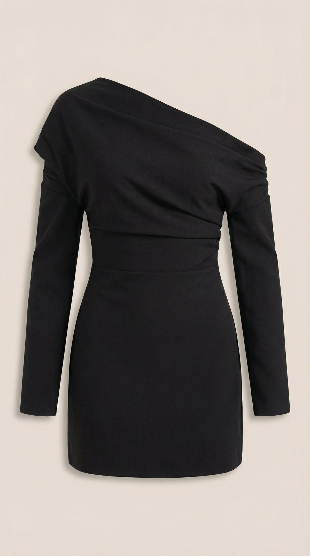 Inês Vera™ | Vestido Corto de Un Solo Hombro