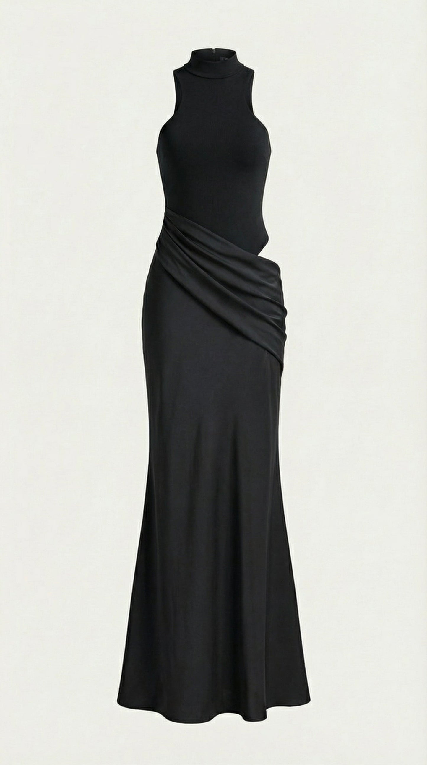 Ola Eudora™ | Maxi Vestido con Cuello Alto