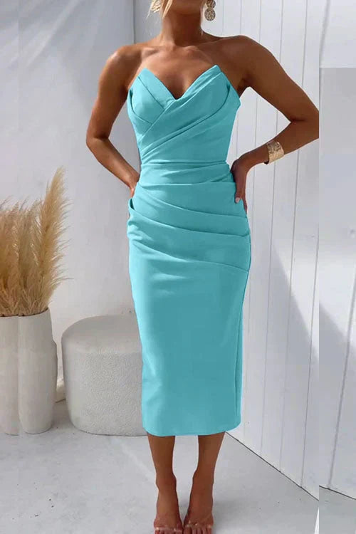 Florinda™ | Vestido Midi de Espalda Descubierta