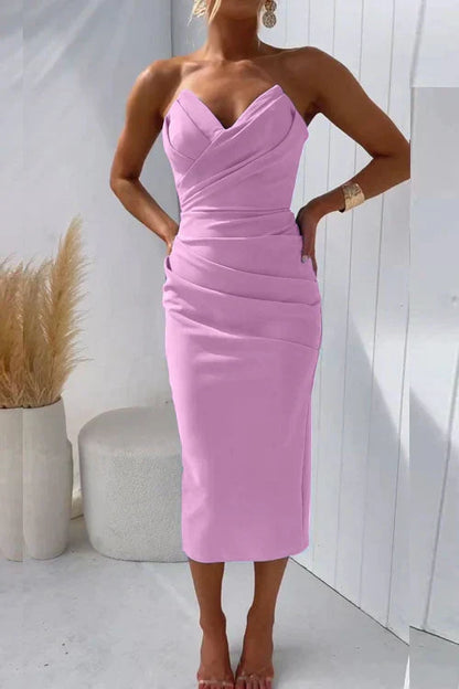 Florinda™ | Vestido Midi de Espalda Descubierta