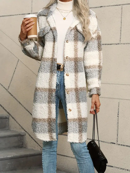 Auréllia™ | Chaqueta teddy cuadros
