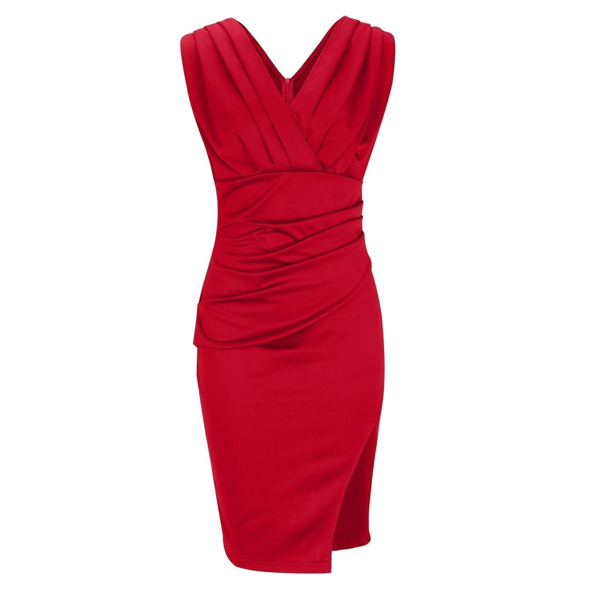 Liana™ | Vestido Elegante con Escote en V y Abertura