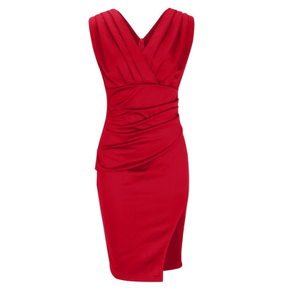 Liana™ | Vestido Elegante con Escote en V y Abertura