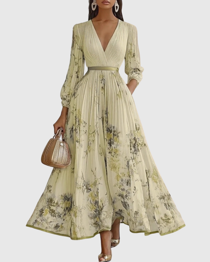 Cala™ | Elegante Vestido Maxi con Pliegues