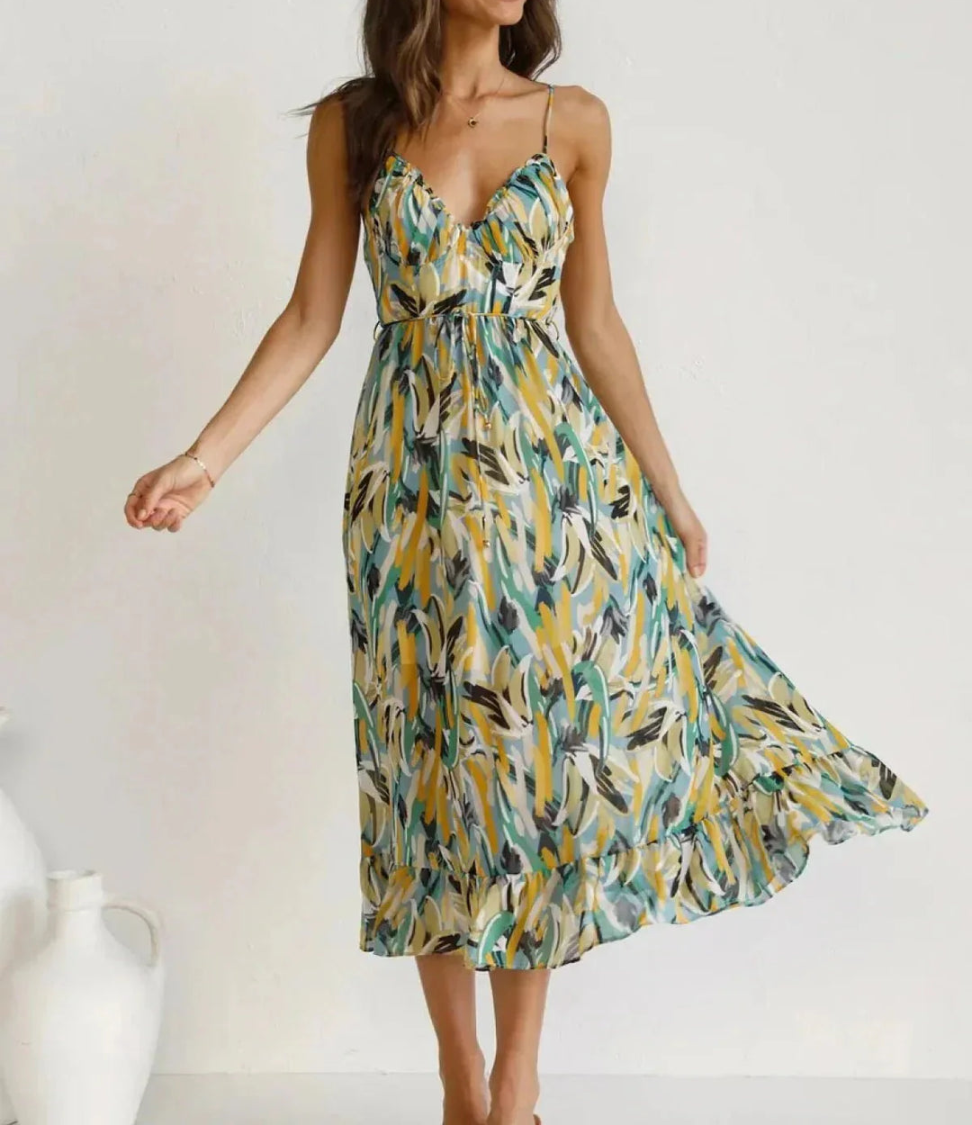 Ternura™ | Vestido Midi en Color Vibrante