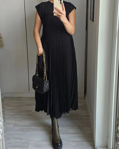 Aroha™ | Vestido Sin Mangas con Pliegues