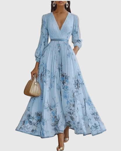 Cala™ | Elegante Vestido Maxi con Pliegues