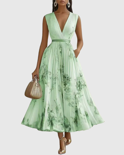 Cala™ | Elegante Vestido Maxi con Pliegues