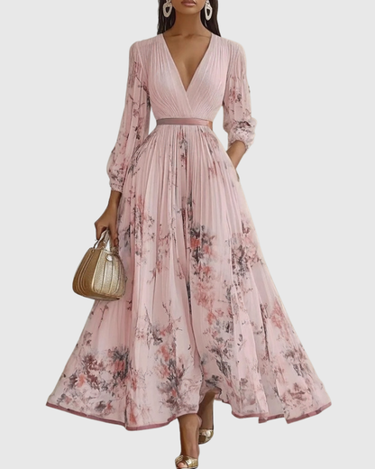 Cala™ | Elegante Vestido Maxi con Pliegues