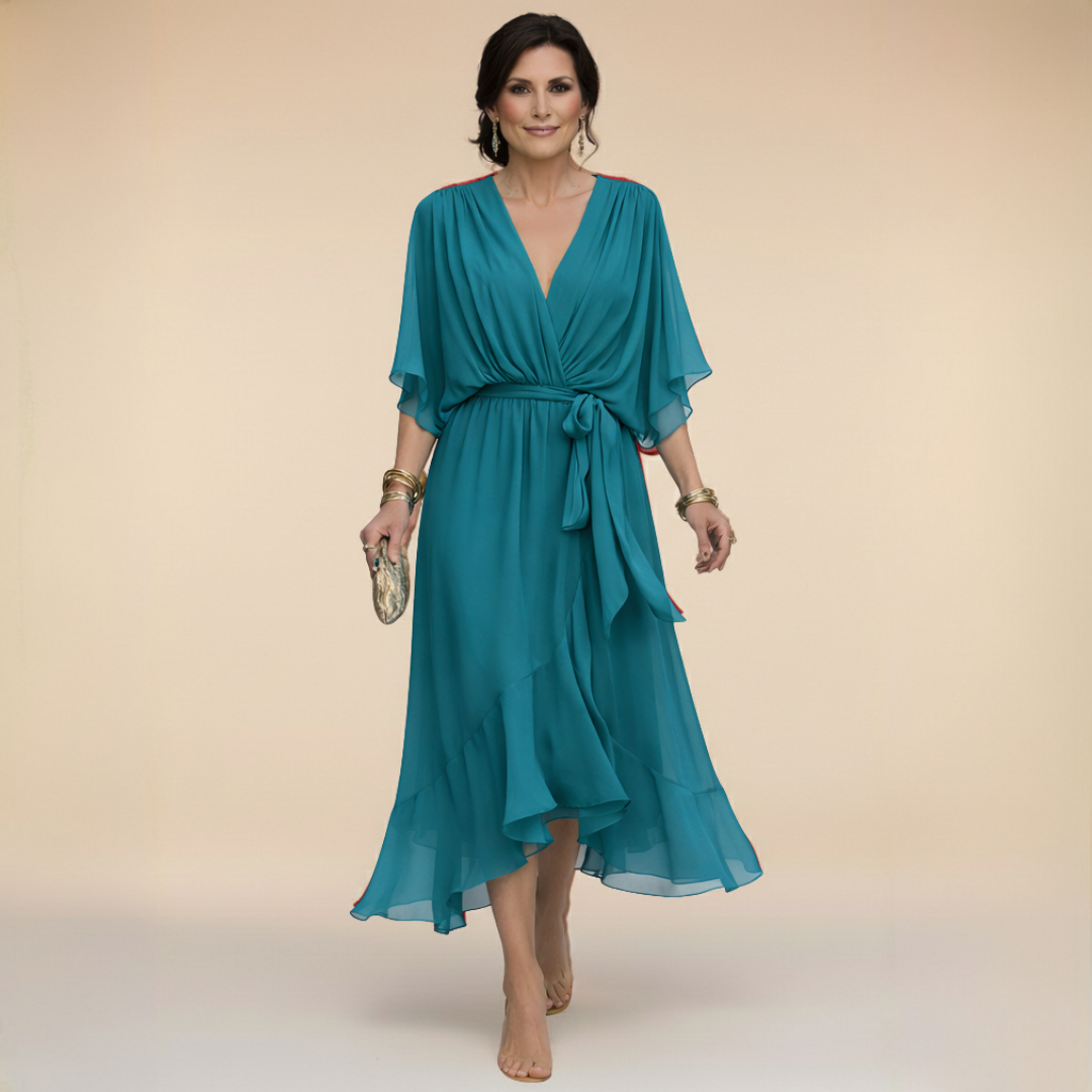 Bonanza™ | Vestido de Chiffon con Escote en V