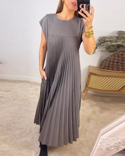 Aroha™ | Vestido Sin Mangas con Pliegues