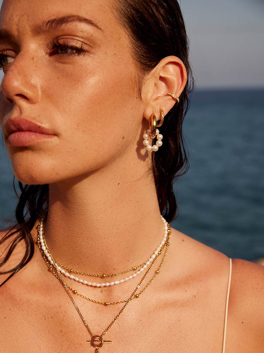 María Yasmin™ | Aros con Perlas