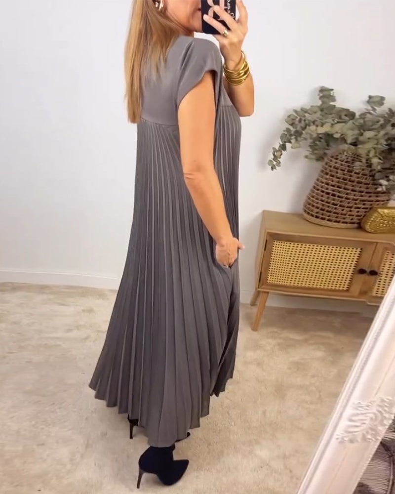 Aroha™ | Vestido Sin Mangas con Pliegues