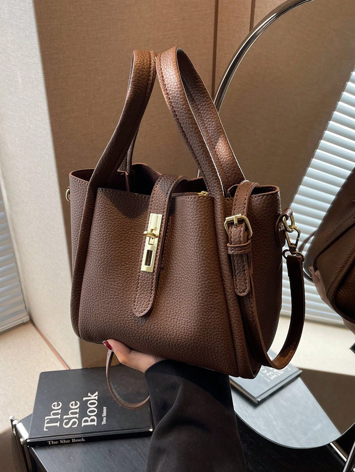 Lysandra™ | Bolso mano elegante cuero