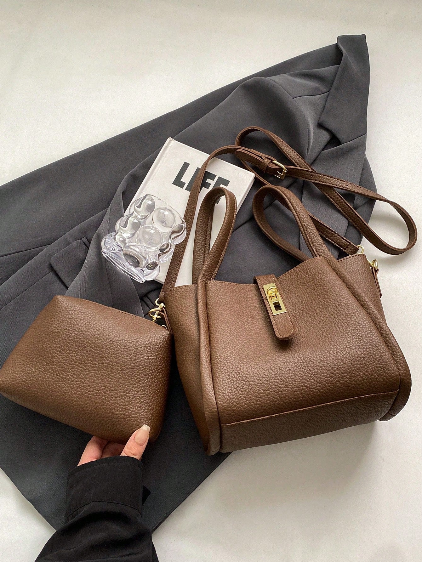 Lysandra™ | Bolso mano elegante cuero