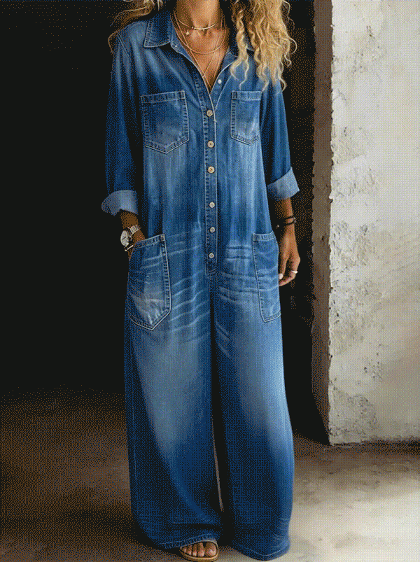 Idoia™ | Mono denim cómodo y casual