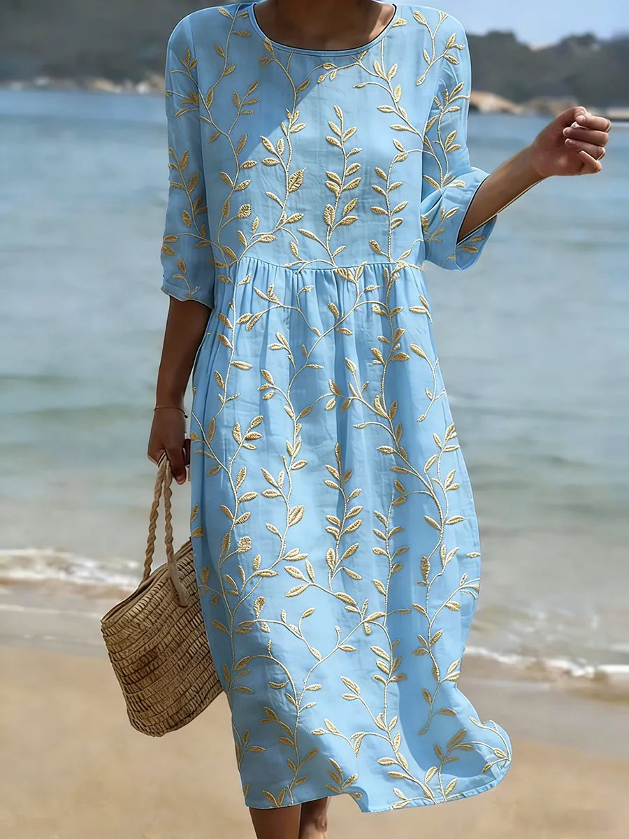 Blanca™ | Vestido con diseño de flores