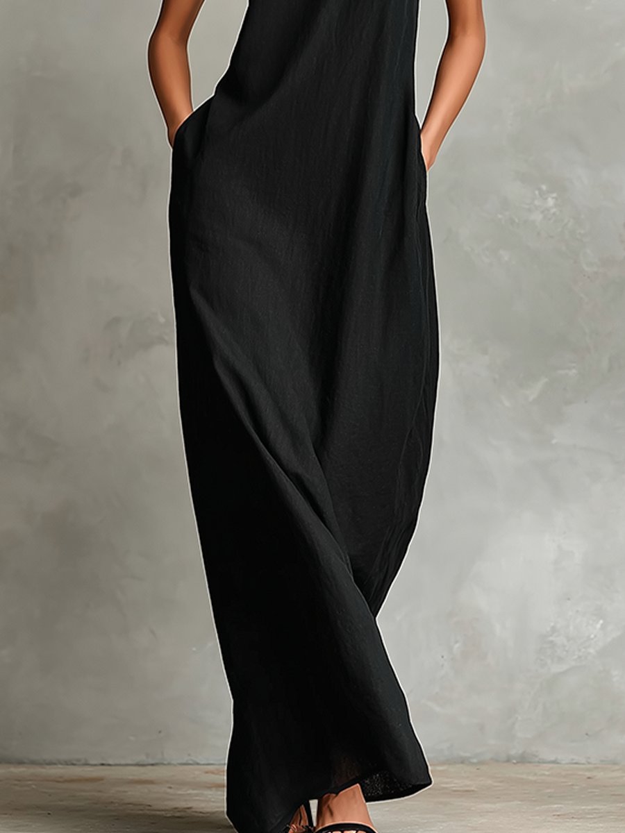 Iria™ | Vestido largo minimalista sin mangas
