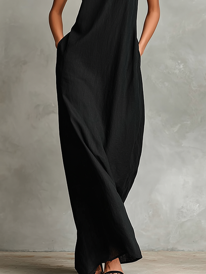 Iria™ | Vestido largo minimalista sin mangas