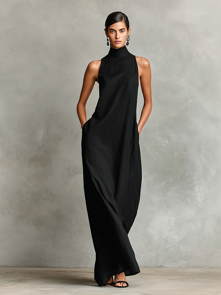 Iria™ | Vestido largo minimalista sin mangas