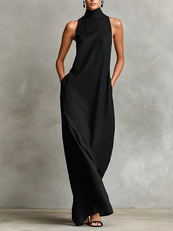 Iria™ | Vestido largo minimalista sin mangas