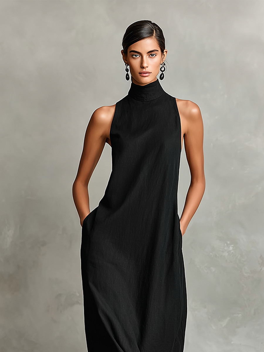 Iria™ | Vestido largo minimalista sin mangas