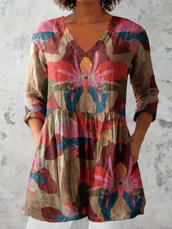 Genoveva™ | Blusa Amplia con Diseño Vibrante
