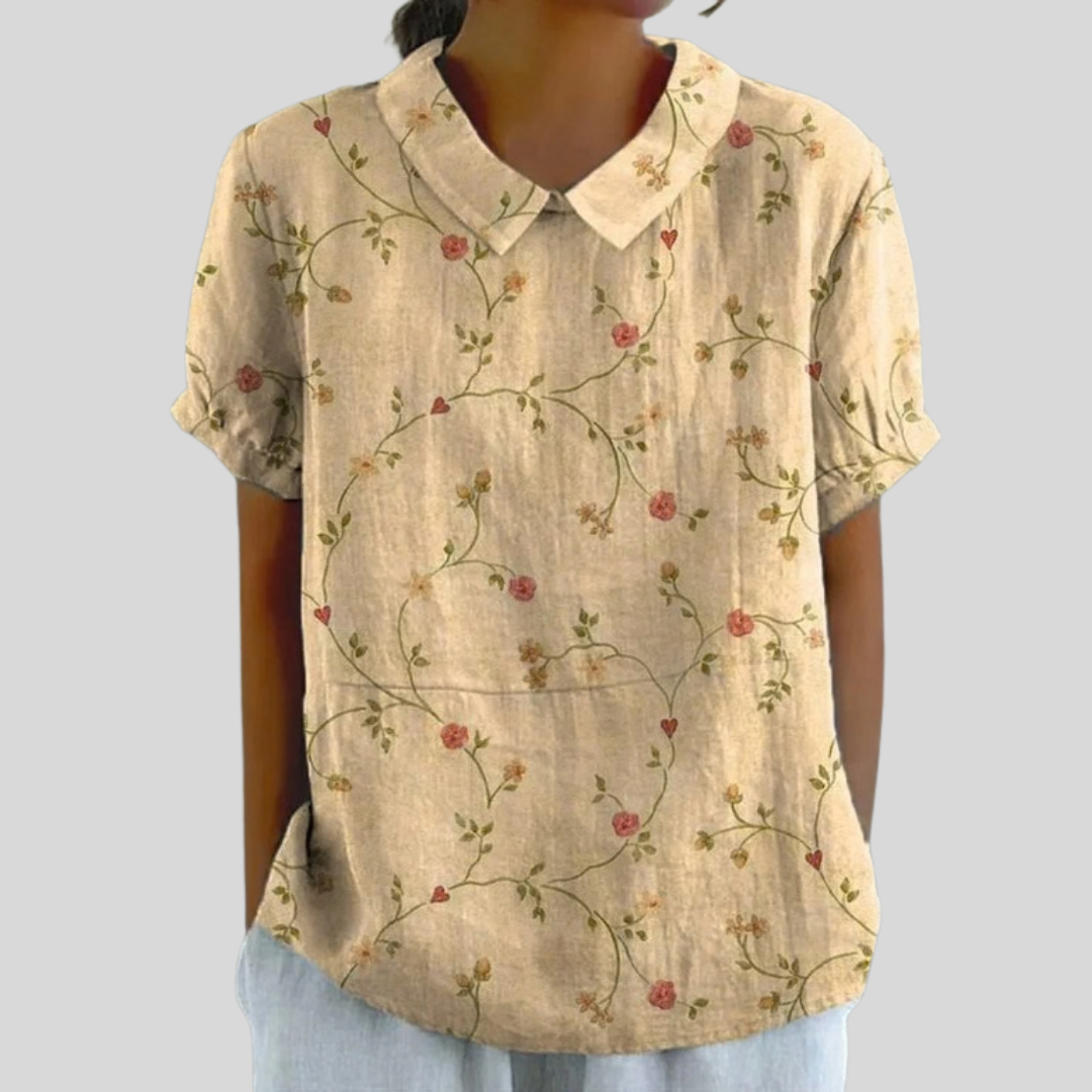María Icía™ | Blusa Floral Elegante y Cómoda